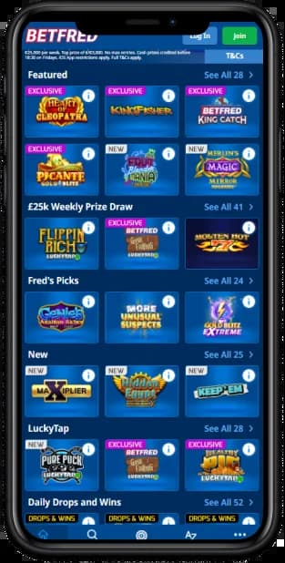 Betfred Online Casino UK Mobile